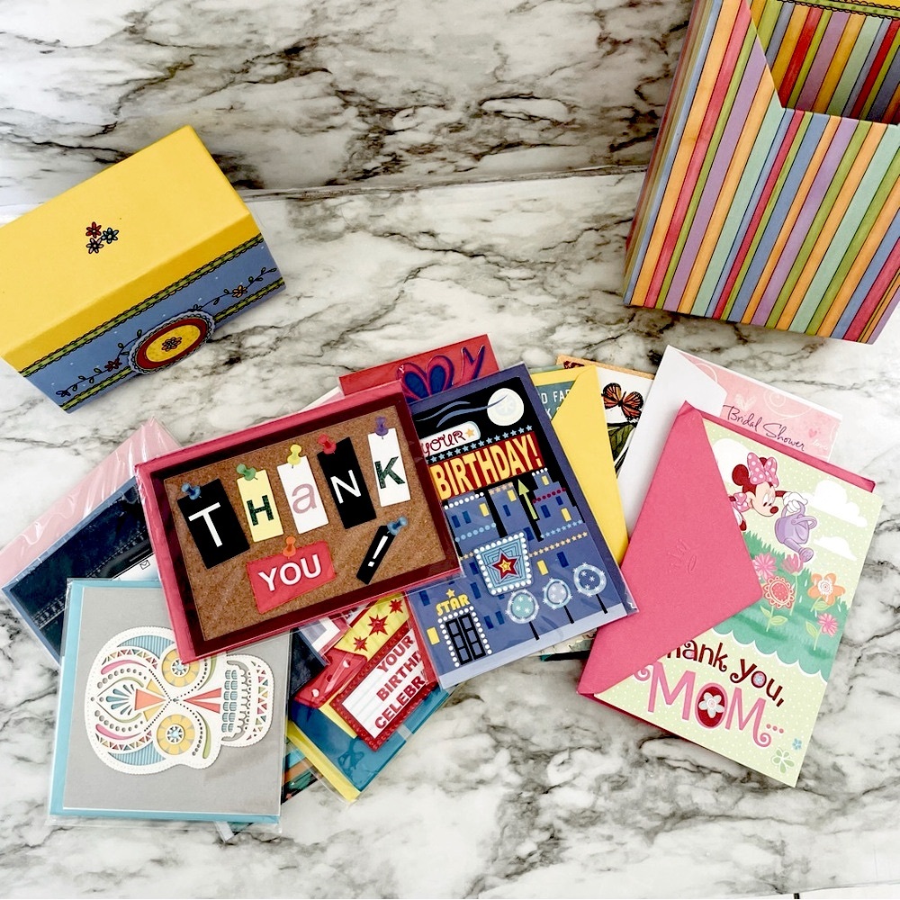 Boxed set of 28 miscellaneous Greeting Cards variety of occasions NWT NWOT